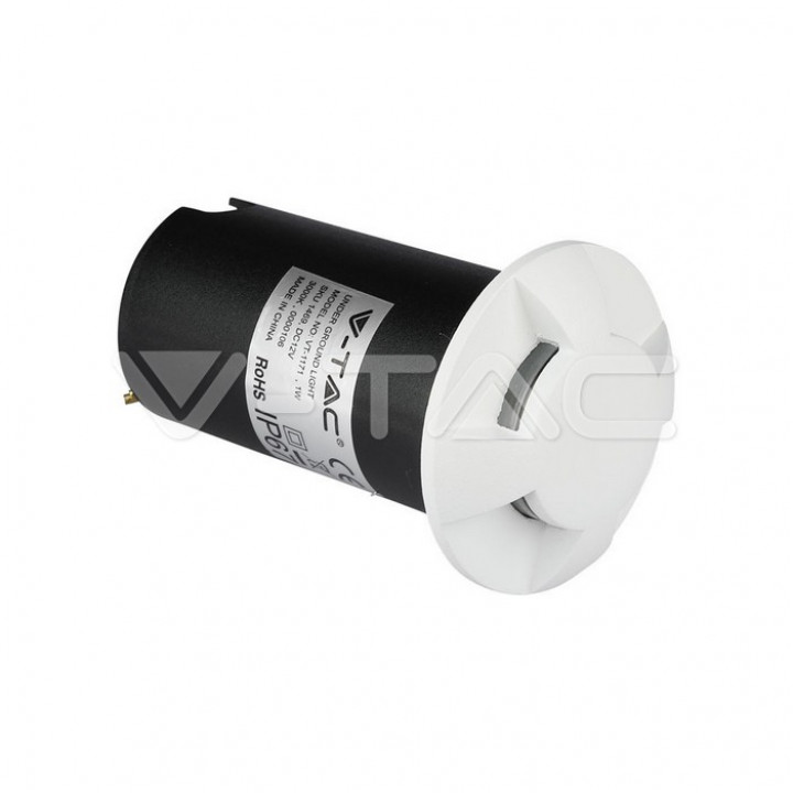 1W LED Steplight White 4 Way 3000K