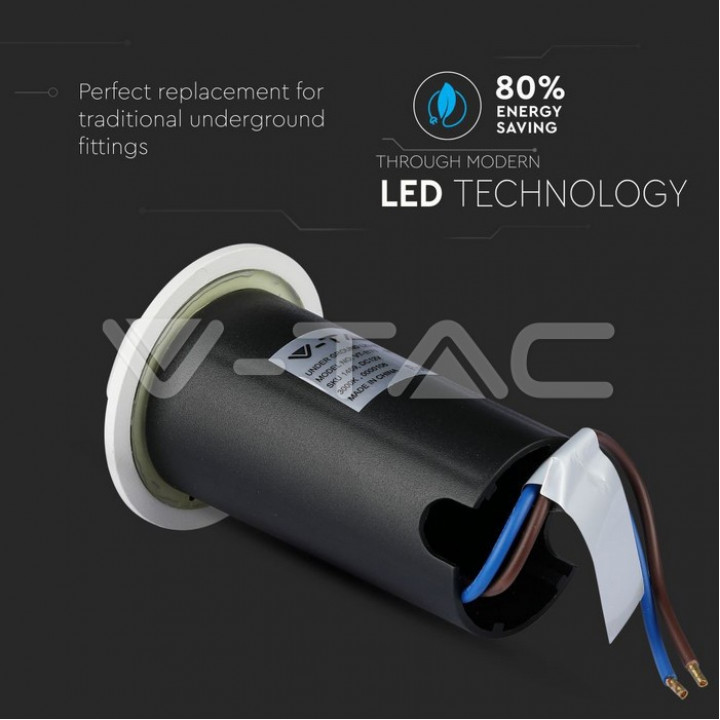 1W LED Steplight White 4 Way 3000K