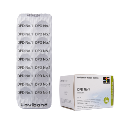 Таблетки за тестване на вода DPD 1, за фотометър, определяне на съдържанието на хлор и бром, 10 таблетки  Таблетки за тестване на вода DPD 1, за фотометър, определяне на съдържанието на хлор и бром, 10 таблетки