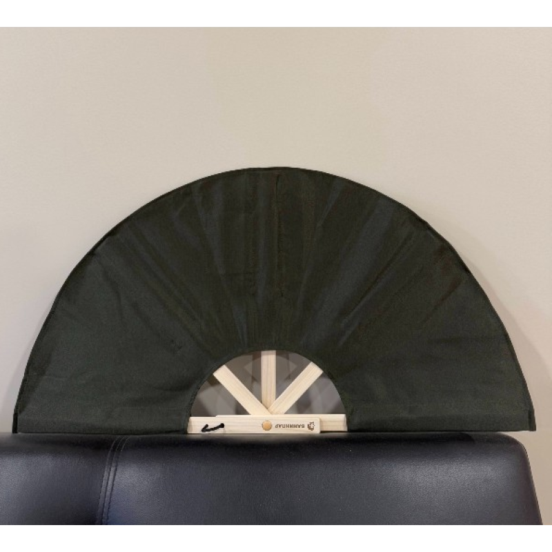 Вентилатор за сауна от плат, тъмнозелен