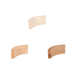 Вътрешна арка за модулни пейки за сауна, 40x140x330 мм 