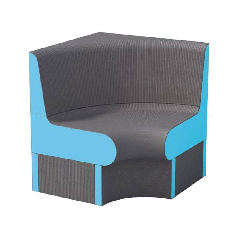 Ъглова седалка за парна сауна WEDI 850 мм