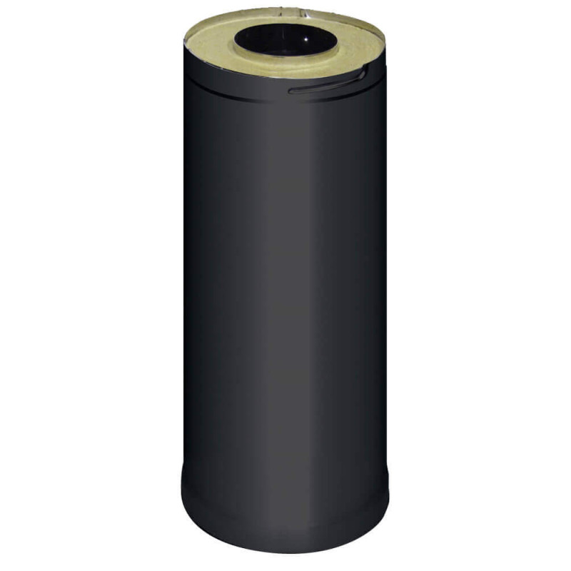 Стоманен удължител за комин HARVIA 0,5 м, черен