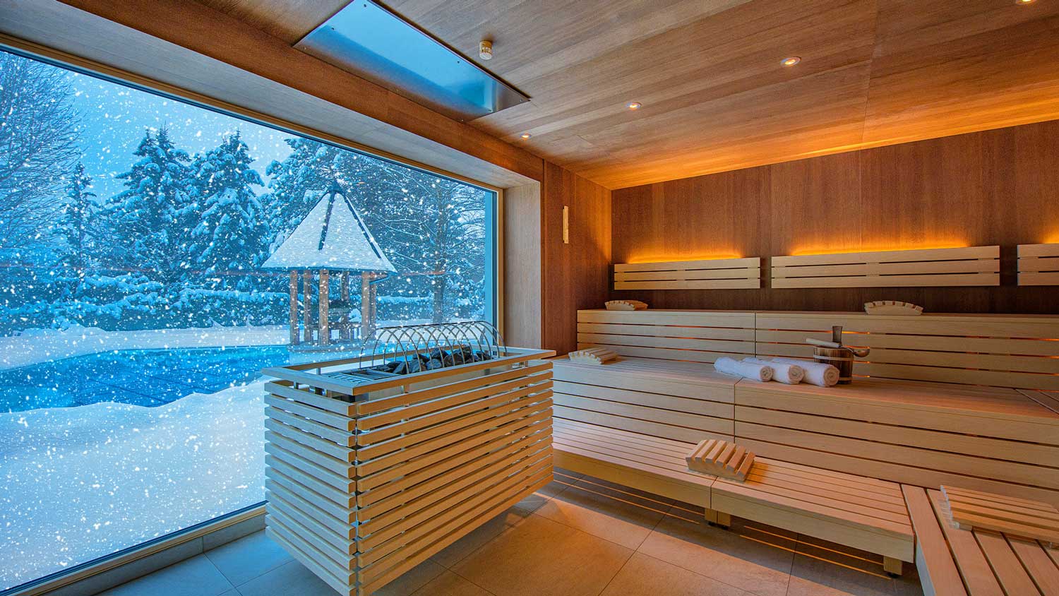 Панорамна сауна в хотел Бисмарк Panoramic Sauna at Hotel Bismarck